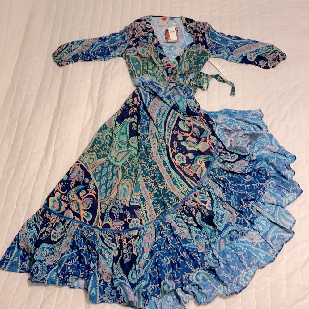 Anthropologie - Farm Rio Tropical Wrap Maxi Dress.